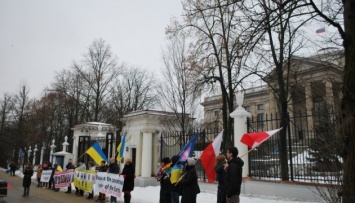 В Варшаве протестовали против российской агрессии в Украине