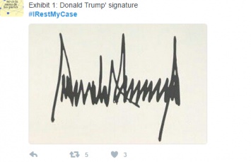 Ученые рассекретили характер Трампа по его подписи