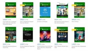 Microsoftstore.ru запустила цифровые версии игр для Xbox