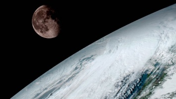 "Революционный" метеоспутник НАСА сделал семейное фото Земли и Луны
