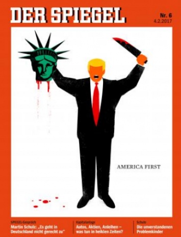 Der Spiegel вышел с кровавым Трампом на обложке