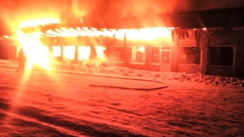 Спасатели опубликовали фото с места пожара в кафе под Запорожьем