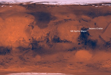 Эксперты миссии Mars 2020 показали три района для высадки ровера