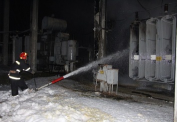 Вчера на электроподстанции "Бортничи" возник пожар