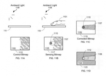 Apple запатентовала дисплеи, способные считывать отпечатки пальцев