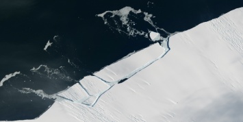 Фотофакт: от Антарктиды откололся огромный айсберг