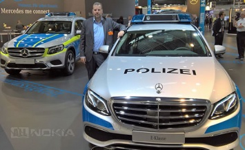 В Берлине показали полицейский Mercedes с Microsoft Continuum на борту