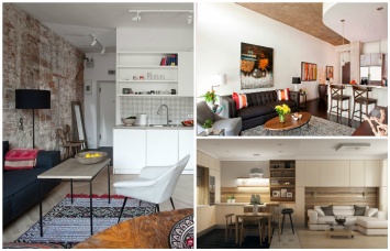 15 стильных интерьеров, в которых грамотно оптимизированно пространство маленькой кухни-гостиной