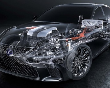 Стали известны новые подробности о гибридном двигателе Lexus LS 500h