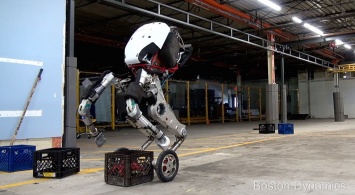Boston Dynamics официально представила нового прыгающего робота на колесах
