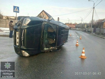 Осторожней за рулем: утром в Харькове произошло несколько аварий с пострадавшими