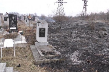 Из-за сухой травы на Прикарпатье горело кладбище и свалка