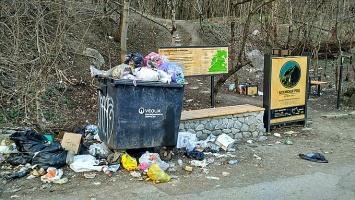Знаменитую Боткинскую тропу в Ялте завалили мусором