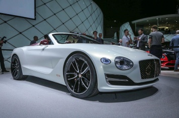 Электрический спорткар Bentley: живые фото из Женевы