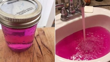В Канаде водопроводная вода окрасилась в розовый цвет