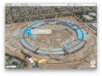 Apple добавила Apple Park и «Театр имени Стива Джобса» на Apple Maps