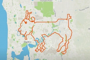 В Австралии велосипедисты проделали 202 км маршрута в виде козла