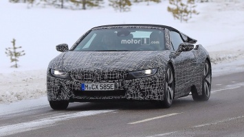 На тестах замечена серийная версия гибрида BMW i8 Spyder