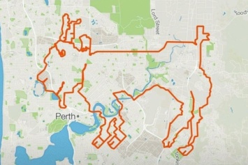 Велосипедисты нарисовали на карте козла