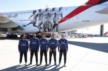 Emirates представила самолет в ливрее с игроками мадридского Реала (фото)