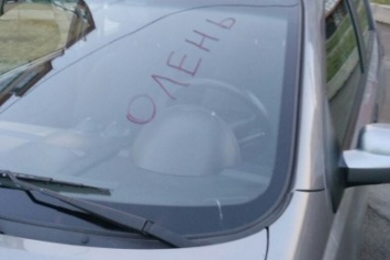 Одесситка из "Радужного", которой написали на машине "Олень", ответила соседям (ФОТО)