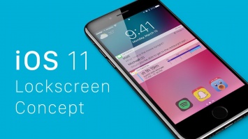 Представлен внешний вид видоизмененного экрана блокировки iOS 11 на iPhone