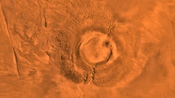 Ученые установили время активности марсианского вулкана