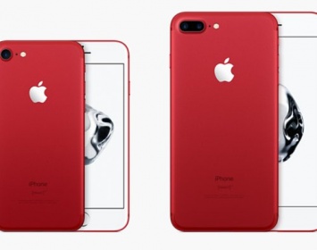 Apple презентовала красный iPhone 7 и iPhone 7 Plus