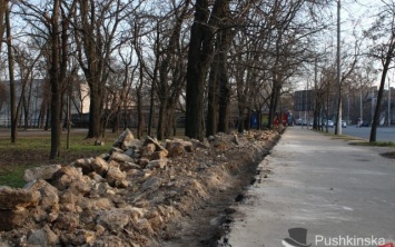 В Одессе разобрали забор Преображенского парка