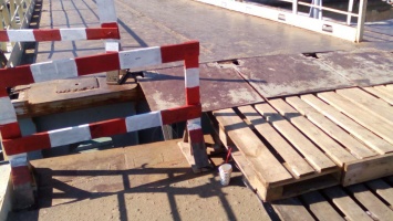 «ЭЛУ Автодорог» проводит инспекцию пешеходного моста: есть вероятность подтопления понтона