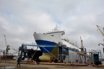 Завод ИСРЗ проводит доковый ремонт парома Kaunas Seaways