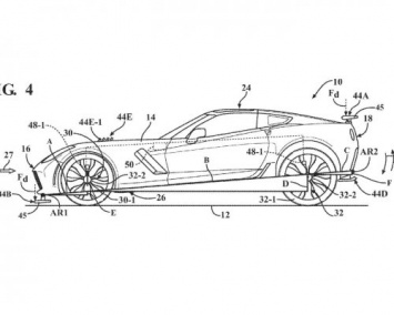 В сети появились патентные изображения нового Chevrolet Corvette