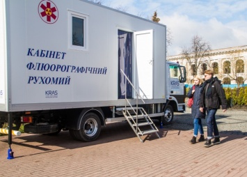 За неделю 460 человек в Киеве обследовались на передвижном флюорографе (дополненный график)
