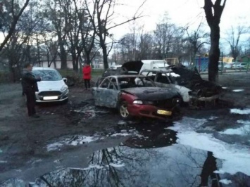 В Киеве за сутки по непонятным причинам горели 7 автомобилей - две машины уничтожены огнем (фото)