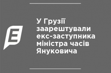 В Грузии арестовали экс-заместителя министра времен Януковича