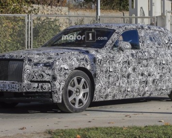 На дорожных тестах замечен новый Rolls-Royce Phantom