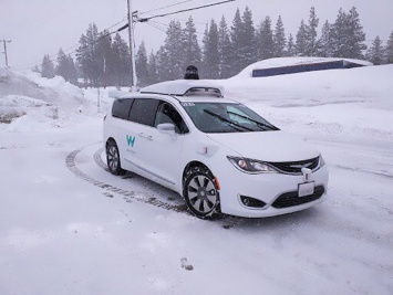 Беспилотные автомобили Waymo испытали на снегу