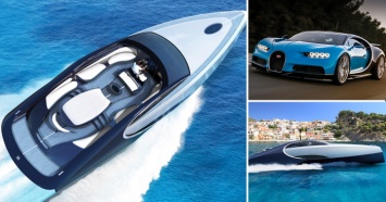Водоплавающий Chiron - 1000-сильная роскошная яхта от Bugatti
