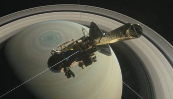 NASA показало будущую гибель Cassini в атмосфере Сатурна