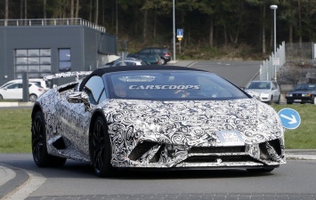 Открытая версия Lamborghini Huracan Performante проходит тесты на Нюрбургринге