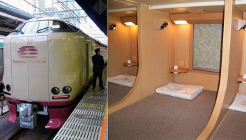 Японский поезд, плацкарт в котором реально удивит европейских пассажиров
