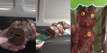 Энтузиасты проверили, спасет ли шоколадный заяц сброшенный с 30 метров iPhone