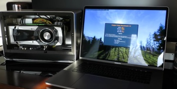 Энтузиасты подключили десктопную GTX 1080 Ti к MacBook Pro