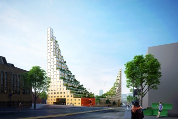Архитекторы предложили концепт «зеленого» деревянного здания для Бирмингема