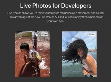 Apple разрешила использовать фотографии Live Photos на веб-сайтах