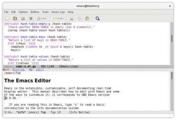 Выпуск текстового редактора GNU Emacs 25.2
