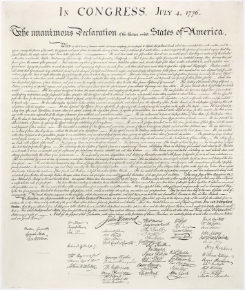 Ученые обнаружили редкую копию Декларации независимости США