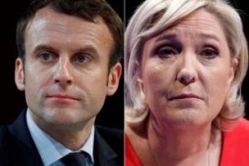 Выборы президента во Франции: центрист Макрон во втором туре вступит в борьбу с ультраправой Ле Пен