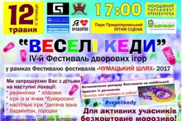 На фестивале дворовых игр «Веселые кеды» кременчужане поставят очередной рекорд Украины
