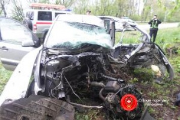 Жуткое ДТП на Ровенщине: "Форд" разбит вдребезги, водитель погиб на месте